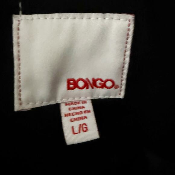 BONGO | Vintage 90s Y2K Pea Coat Jacket Double Breasted Black | Size Large - Picture 4 of 7